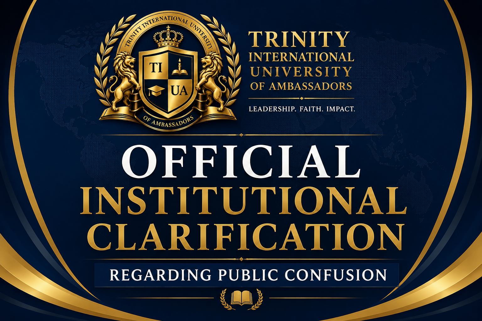Official Institutional Clarification Regarding Public Confusion